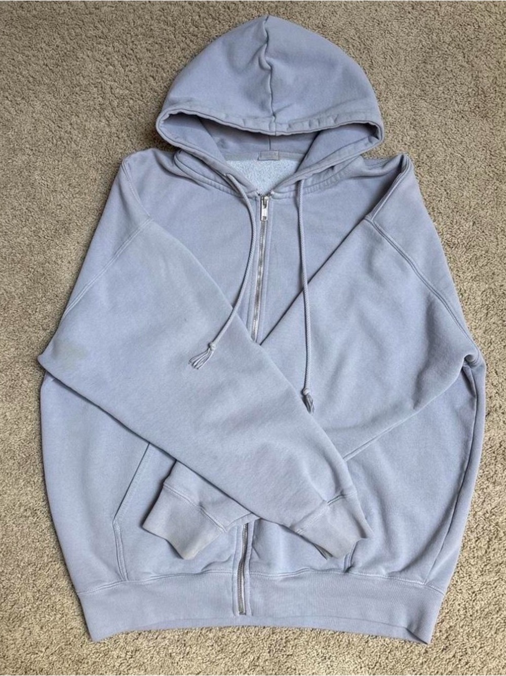 Brandy Melville oversized light purple zip up
